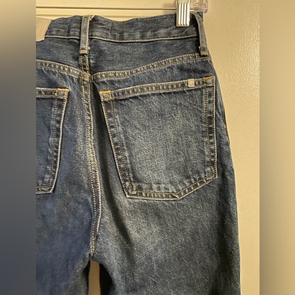 Everlane The 90’s Way High Jeans Vintage Indigo Button Fly Size 23 Regul… - Picture 11 of 15